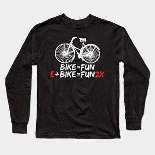 E-bike Math Math Nerd Long Sleeve T-Shirt